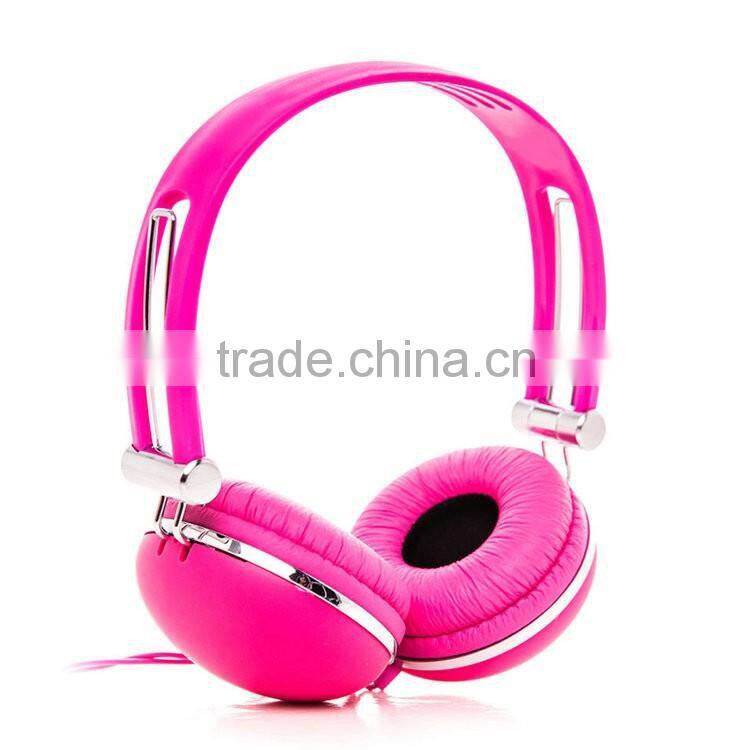 Factory price Colorful popular Stereo Wired Headphone with 1 year warranty