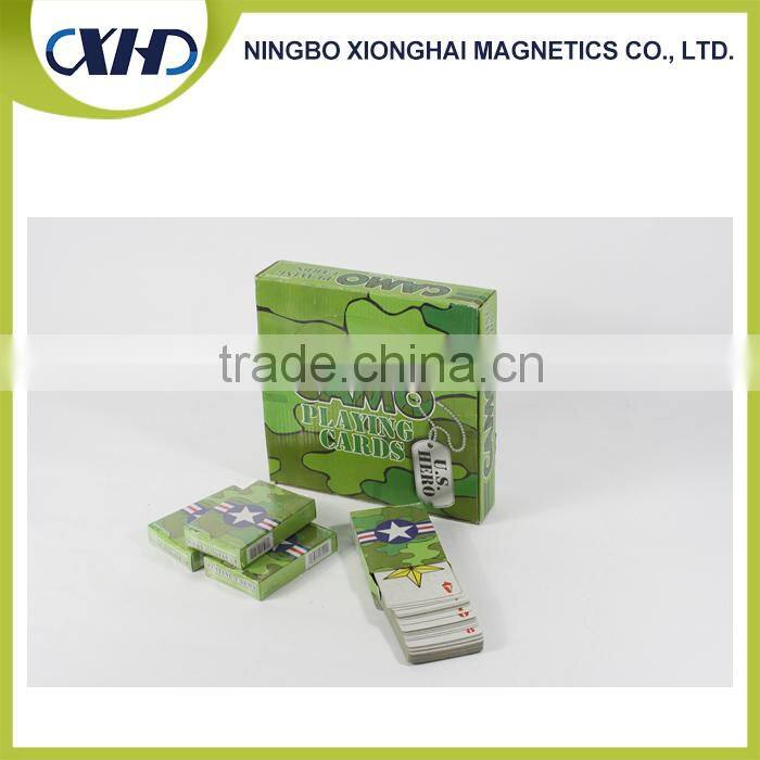Full color printing advertising poker customized paper playing card