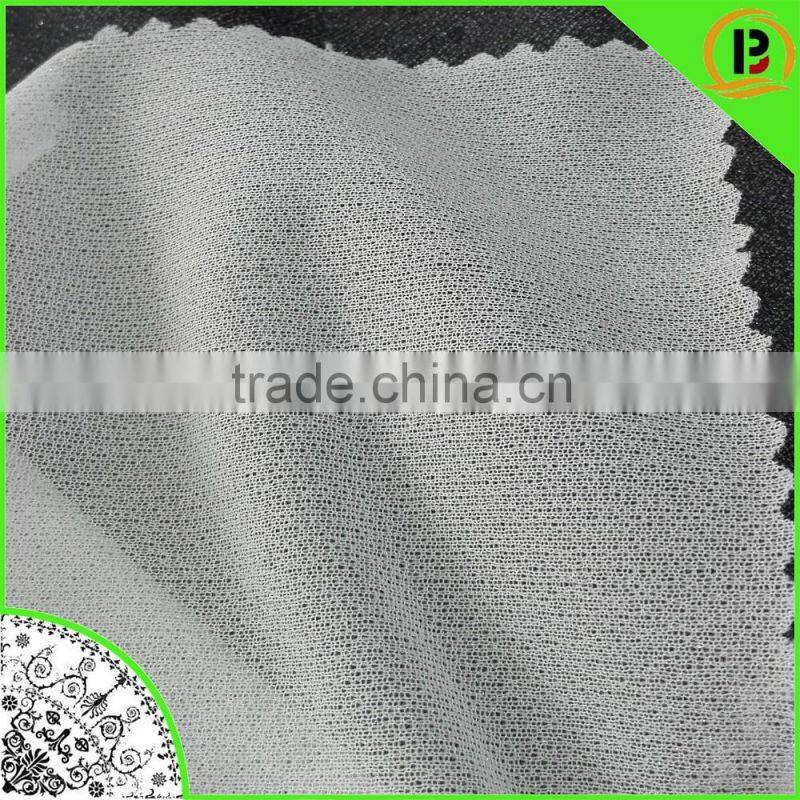 Knitted fusing woven interlining/PA double-dot woven interlining Tube/Jacquard/good price Circular Knitting Interlining