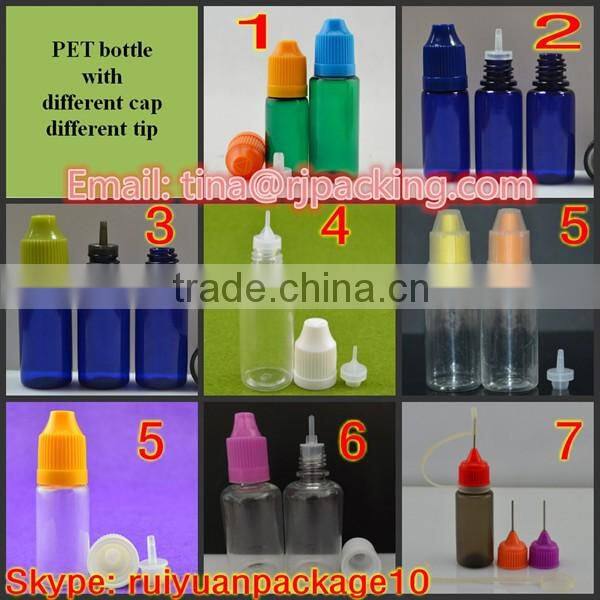 wholesale clear empty fancy twist e-dropper 100ml pet bottle