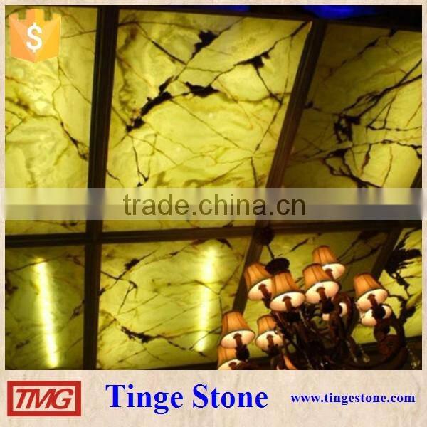 Vein Cut Backlit Translucent Onyx Panel