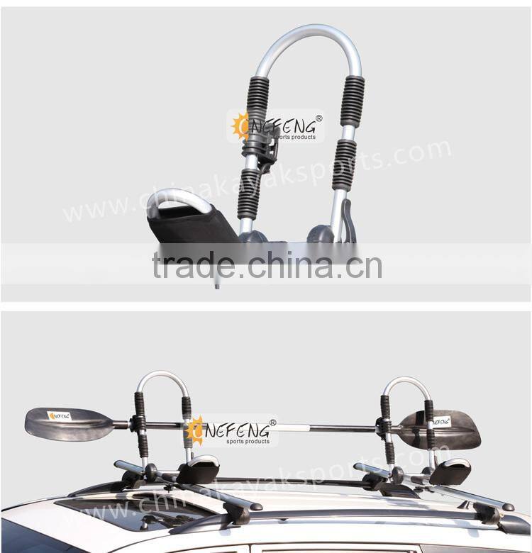 Foldable aluminum kayak rack carrier