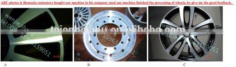 Wheel CNC Lathe machine of advantages Wheel drawing machine CK6187W used in car 4S -shops