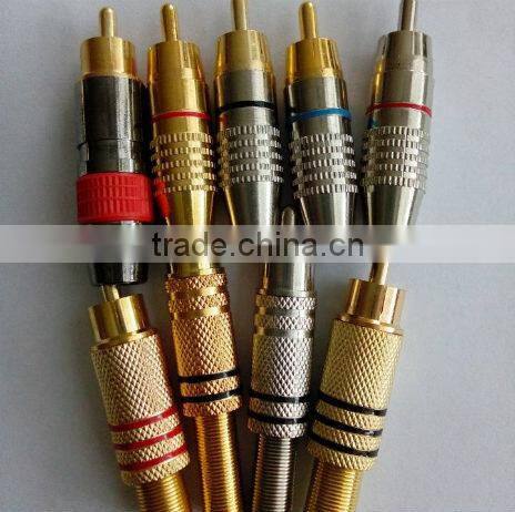 HIGH QUALITY STEREO PLUG , AUDIO & VIDEO CONNECTOR