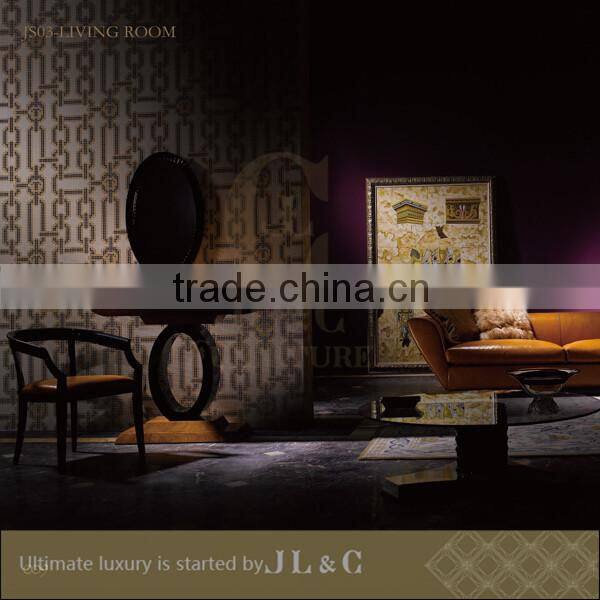 JT05-05 Pedestal Tea Table With Solid Wood in Living Room from JL&C Luxury Home Furniture NEW Designs 2015 (China Supplier)