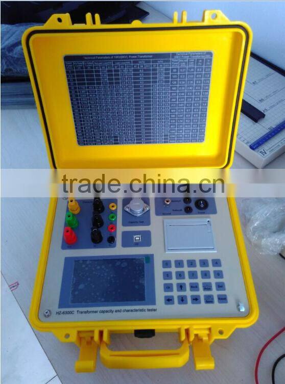 Transformer no-load current short circuit (load) no load losses tester