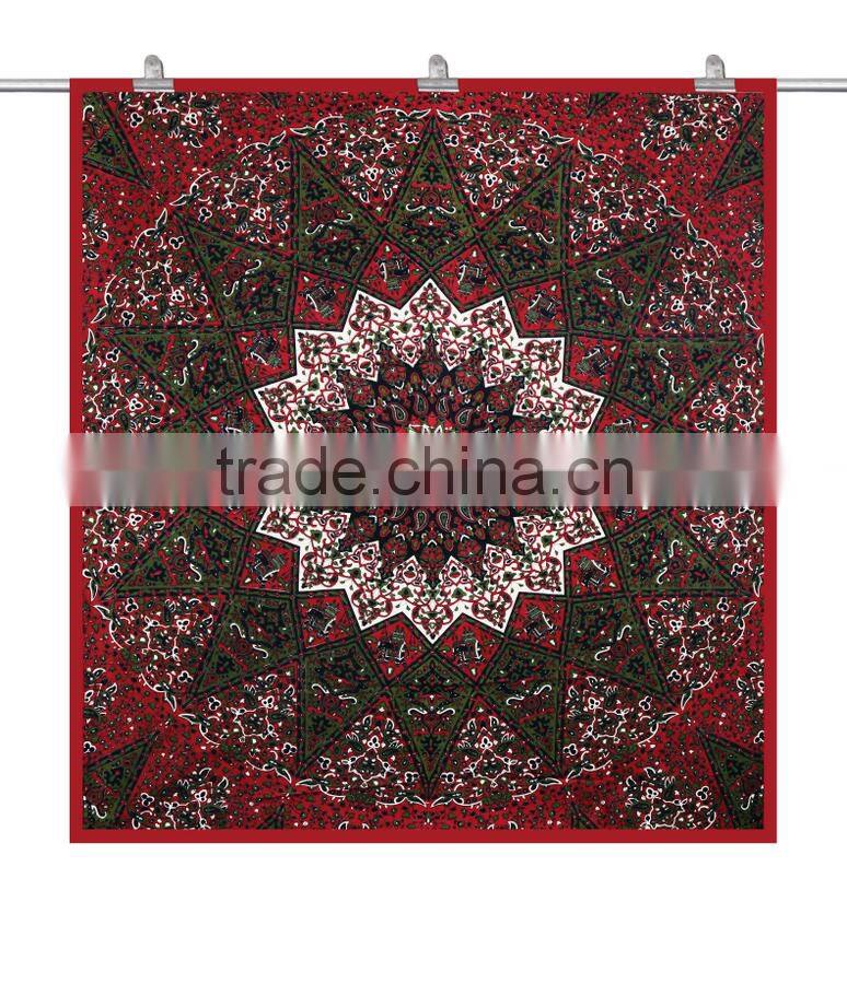 Green mandala tapestry indian tapestry bedspread bohemian hippie tapestry beach throw Indian Mandala Tapestry Wall Hanging Art