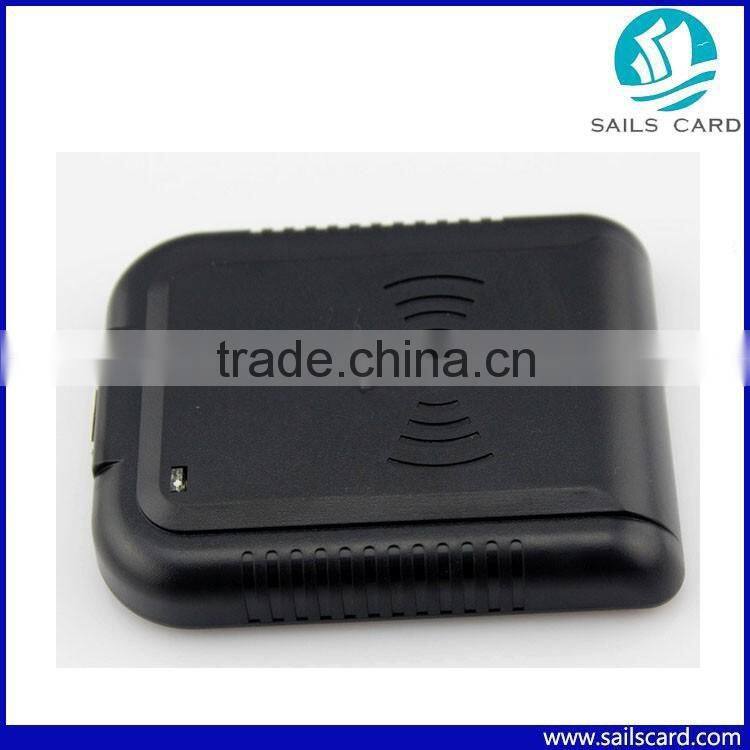 Black Contactless Smart IC Card Reader/Writer with USB Cable
