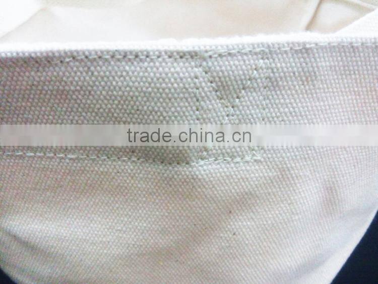 Natural stripe canvas beach tote bag gold supplier