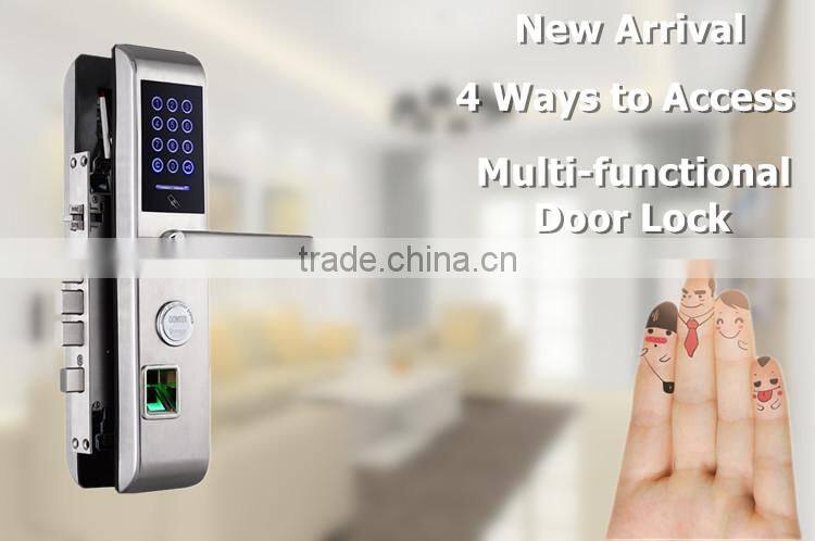 Hotel NFC Wireless Keyless Chongqing Portable Adhesiv Door Lock with Finger Print