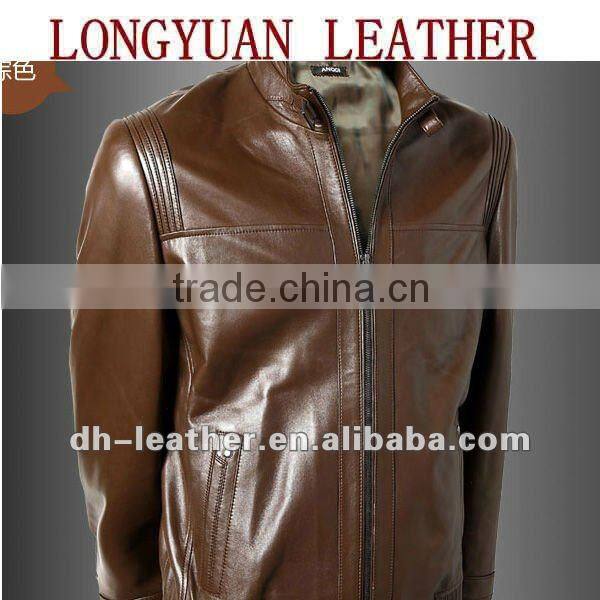 men's leather jackets with stand up collar