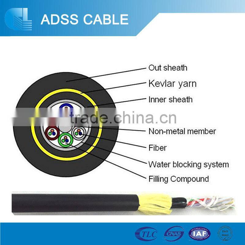 Outdoor Optical Fiber Cable All-dielectric self-supporting ADSS 24core