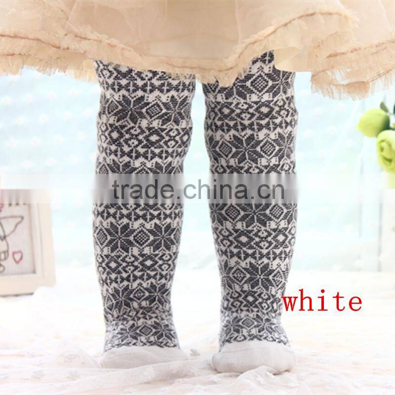 fashion design national style hosiery tube tights for girls