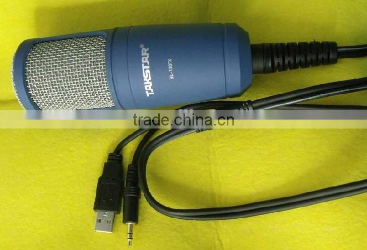 Large diaphragm laptop condenser microphone,Network karaoke recording microphone,USB computer recording microphone