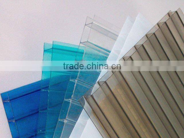 twin-wall crystal sheet for factory lighting