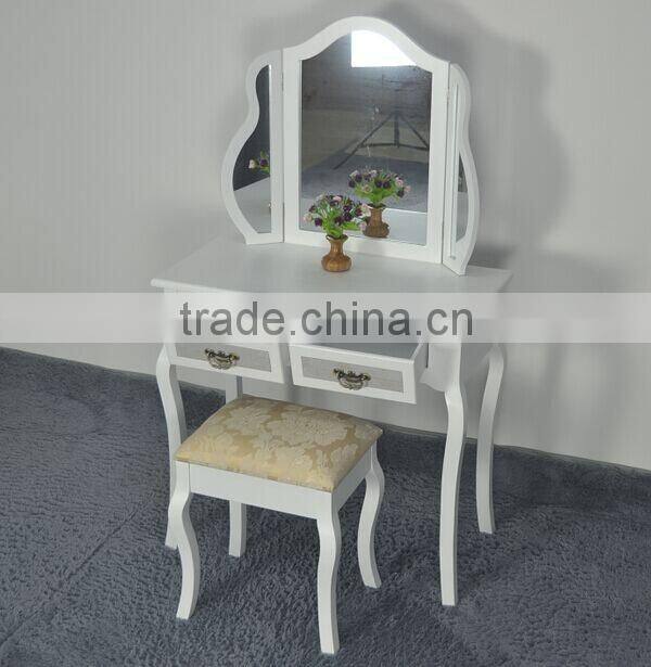 British modern wood dressing table designs for bedroom