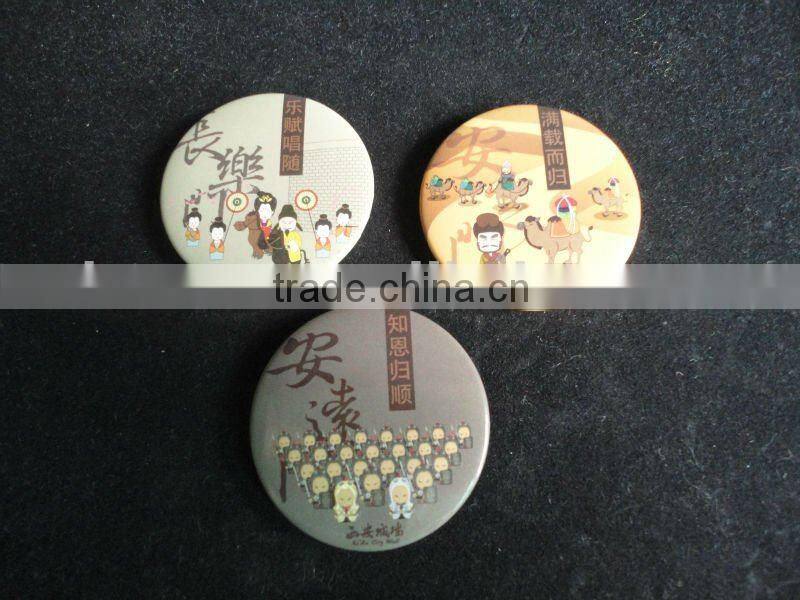fancy cartoon tin plate badge