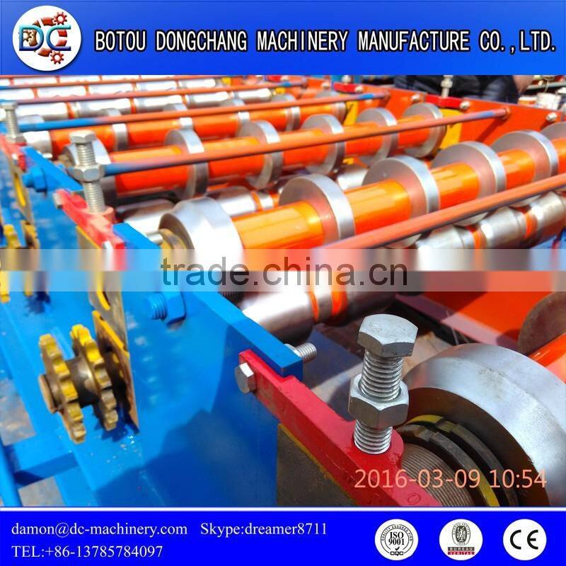 color steel glalvanized corrugated trapezoidal metal sheet roofing sheet machine ,double layer roof sheet roll forming machine