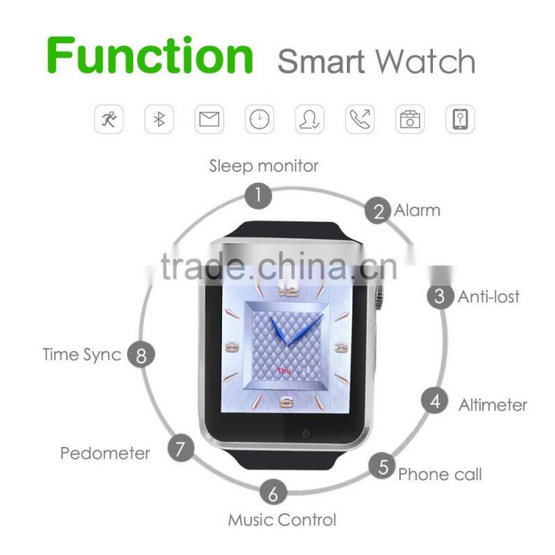 2016 New Smart Bluetooth Watch M26 With Led Display / Dial / Alarm / Music Player / Pedometer For Android Ios Mobile Phone