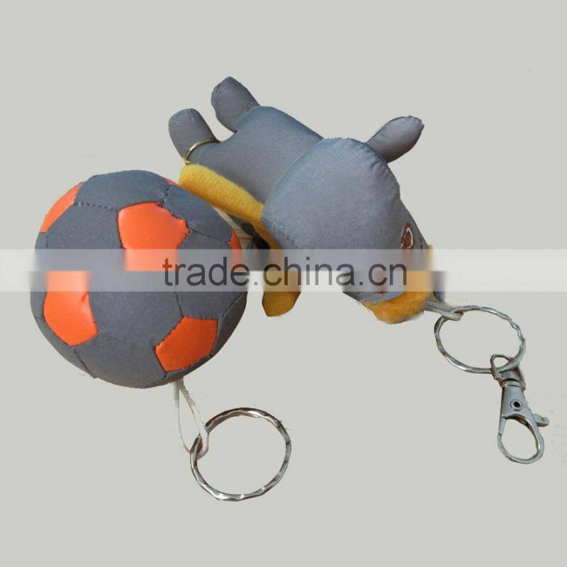 Promotion Gift Type PVC Reflector Keychain