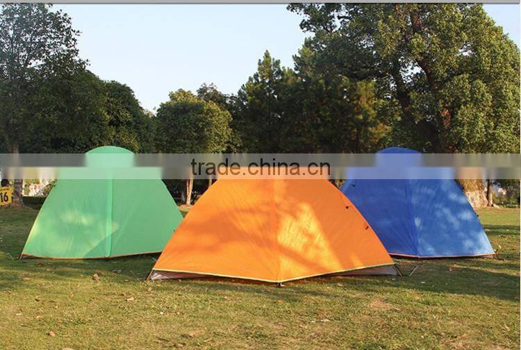 OEM Two People Double Layer Aluminium Pole Tent Outdoor Tent Camping Tour Tent UD16031
