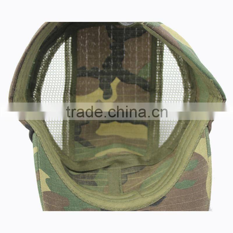 Checked Camo Military Army Hat