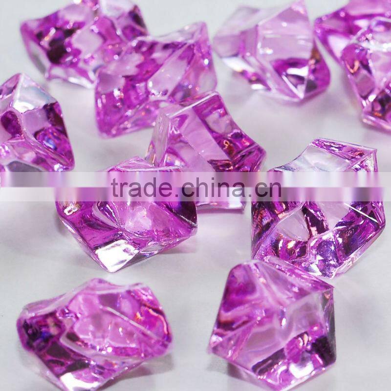 wholesale colored acrylic ice stone, black, Halloween decoration