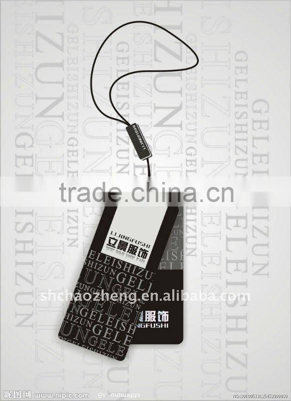 Elegant costume hangtag