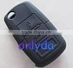 Hot sale VW remote key silicon cover 3 button key silicon cover the colour is black