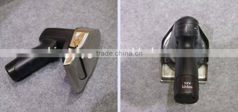 Factory supply new model 12V battery rechargeable cordless electric shawarma cutter with teeth blade