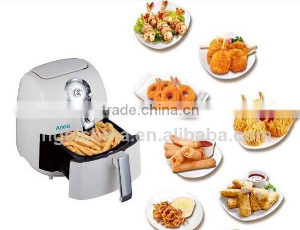 2.5L blue/red/white/black color mechanized square oil free air fryer with good quanlity