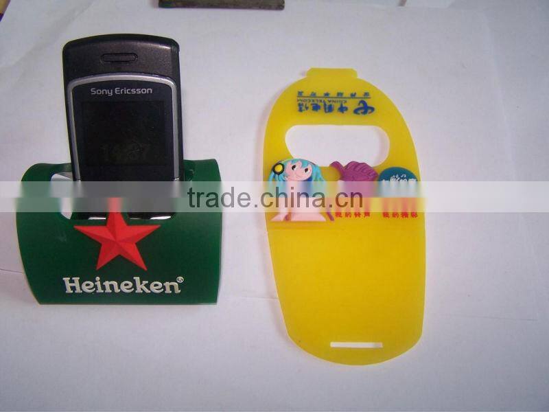 special design cartoon foldable rubber mobile holder