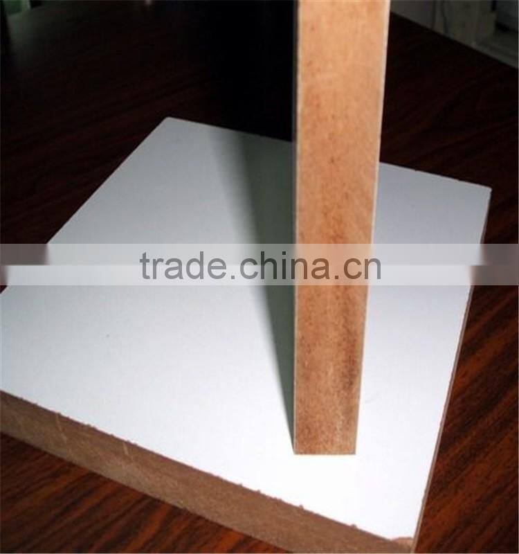 White melamine veneer mdf board for cabinet doors