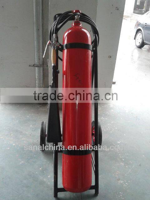 Wheeled Co2 fire extinguisher with EN1866-1 with Estintore Carrellato