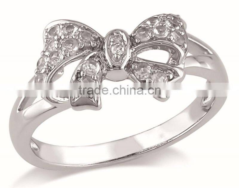 Floating ribbon diamond ball pendant necklace