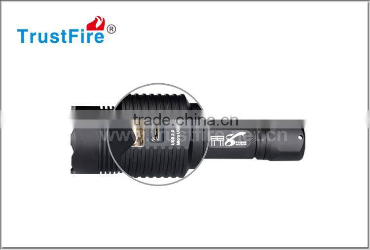 Police flashlight JIE8 novelty flashlight USB charing/discharging led portable light waterproof led flashlight