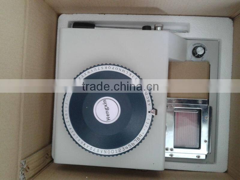Portable PVC card embossor for sale