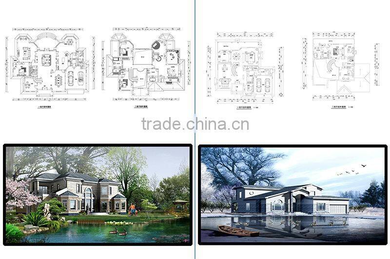 LUXURY STEEL STRUCTURE PREFABRICATED COTTAGE