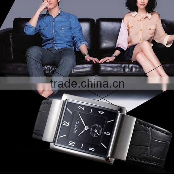 Casual fashion square antique quartz ceramic ceramic watch