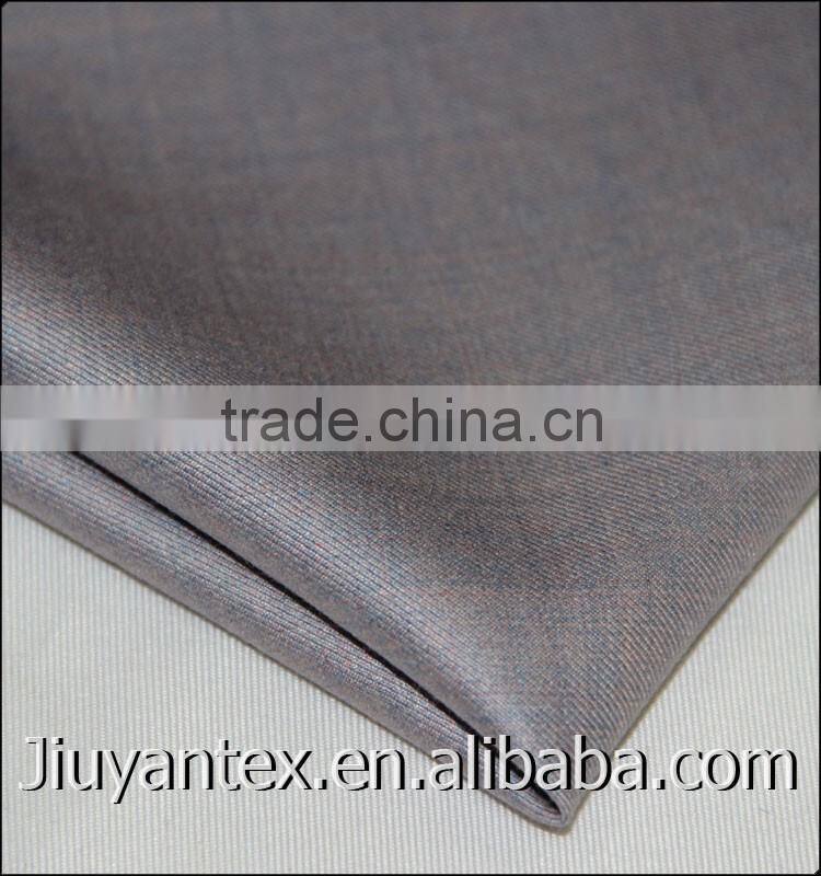 Indonesia hotselling trw twill two tone shiny silk touch men lady uniform suiting textile of clothing from supplier in China