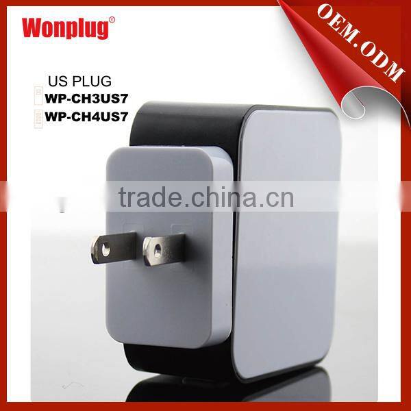 Interchangeable plug worldwide used 5v 3a usb charger adapter charger fast