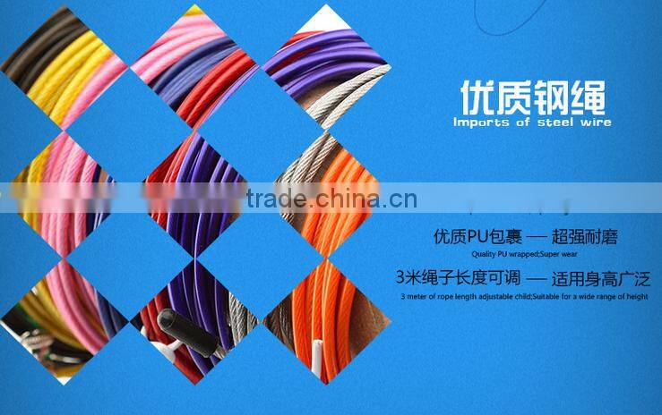High quality Plastic Handle Steel Wire Jumping Skipping Ropes 3m Rope Fitness Equipment