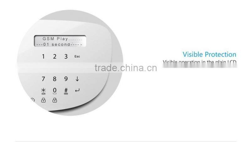 SSG new english voice prompt wireless alarm system with pstn and gsm communication