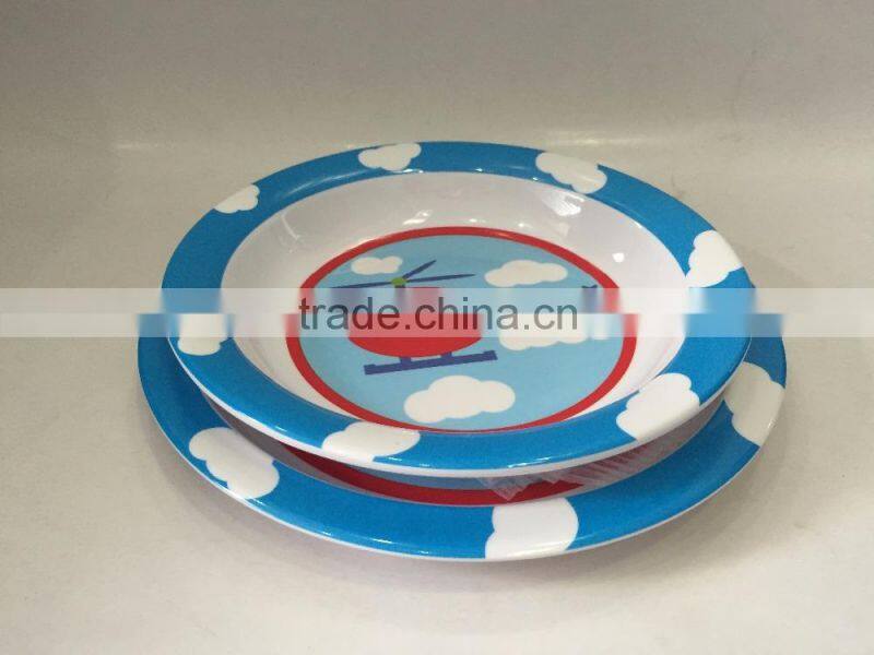 Melamine Kids set Plastic Dinnerware Set