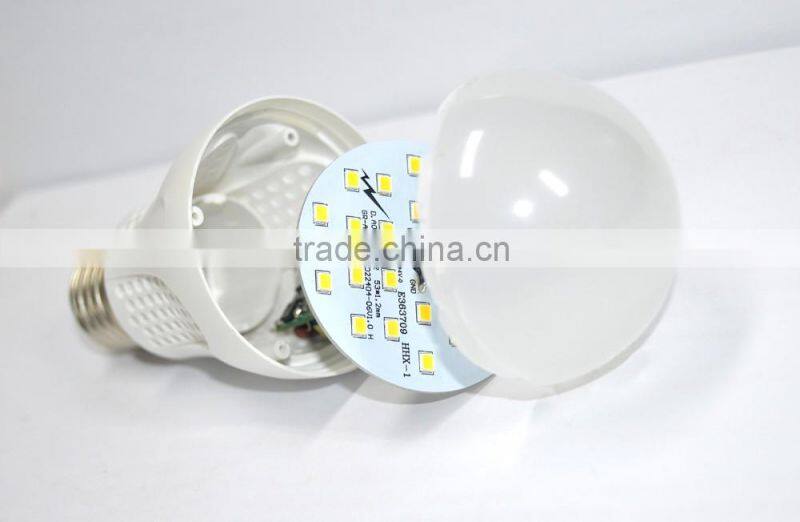 3W 5W 7W 9W 10W 12Ve27 led light bulb cool white led light bulb with plastic cover