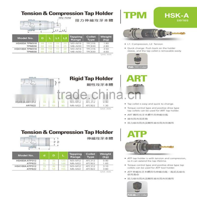 HSK63A heiner cnc turning tool holders