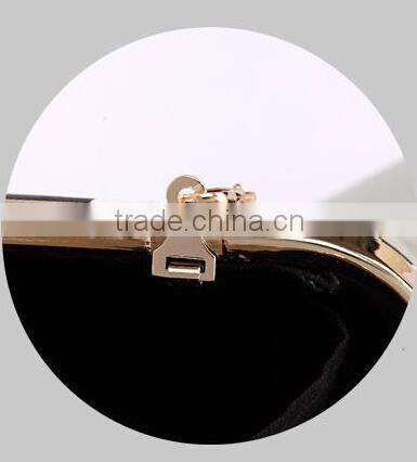 Black White Gum party evening bag high grade PU leather evening bag