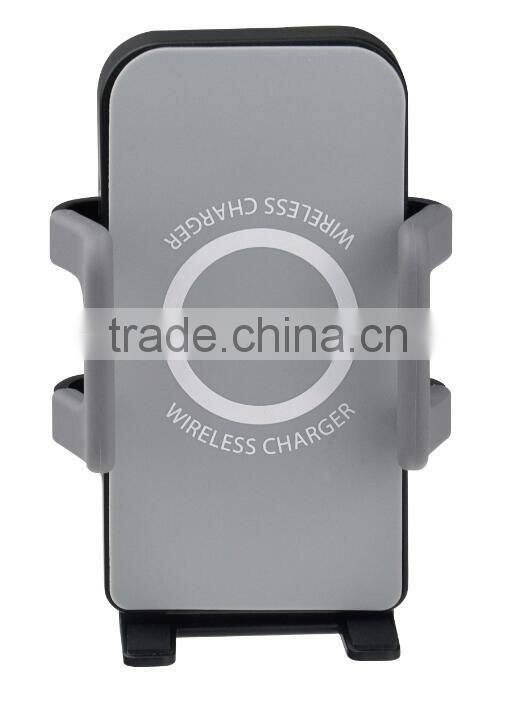 2015 high efficiency car Qi wireless charger for mobile phone