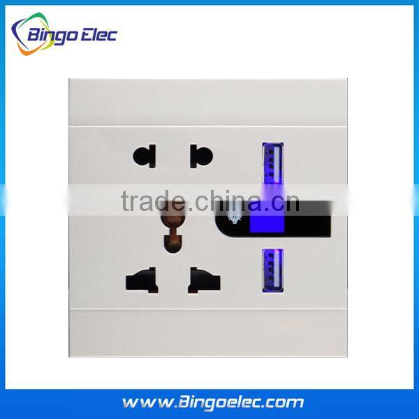 euro usb wall socket 220v