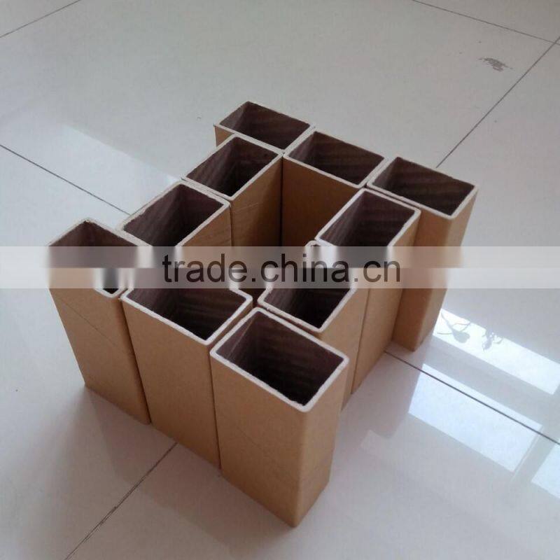 Kraft paper material square paper tube and recyclable features